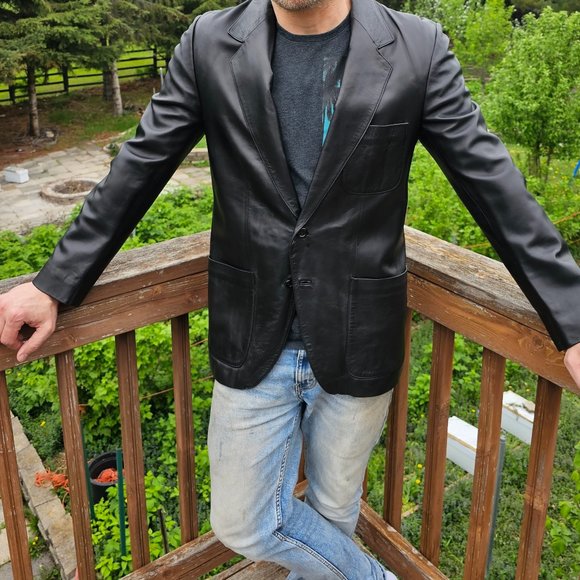 Goya De Espana Other - Goya De Espana Leather Jacket, Men's Jacket, Size 42, Pre-owned, Great Condition